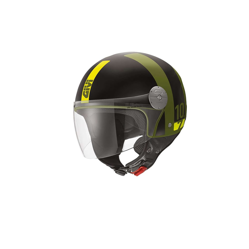 Casco Jet Noise 10.7 Ming Camplin Negro Amarillo