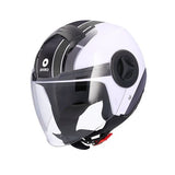 Casque de moto jet Shiro Athens Delphi gris