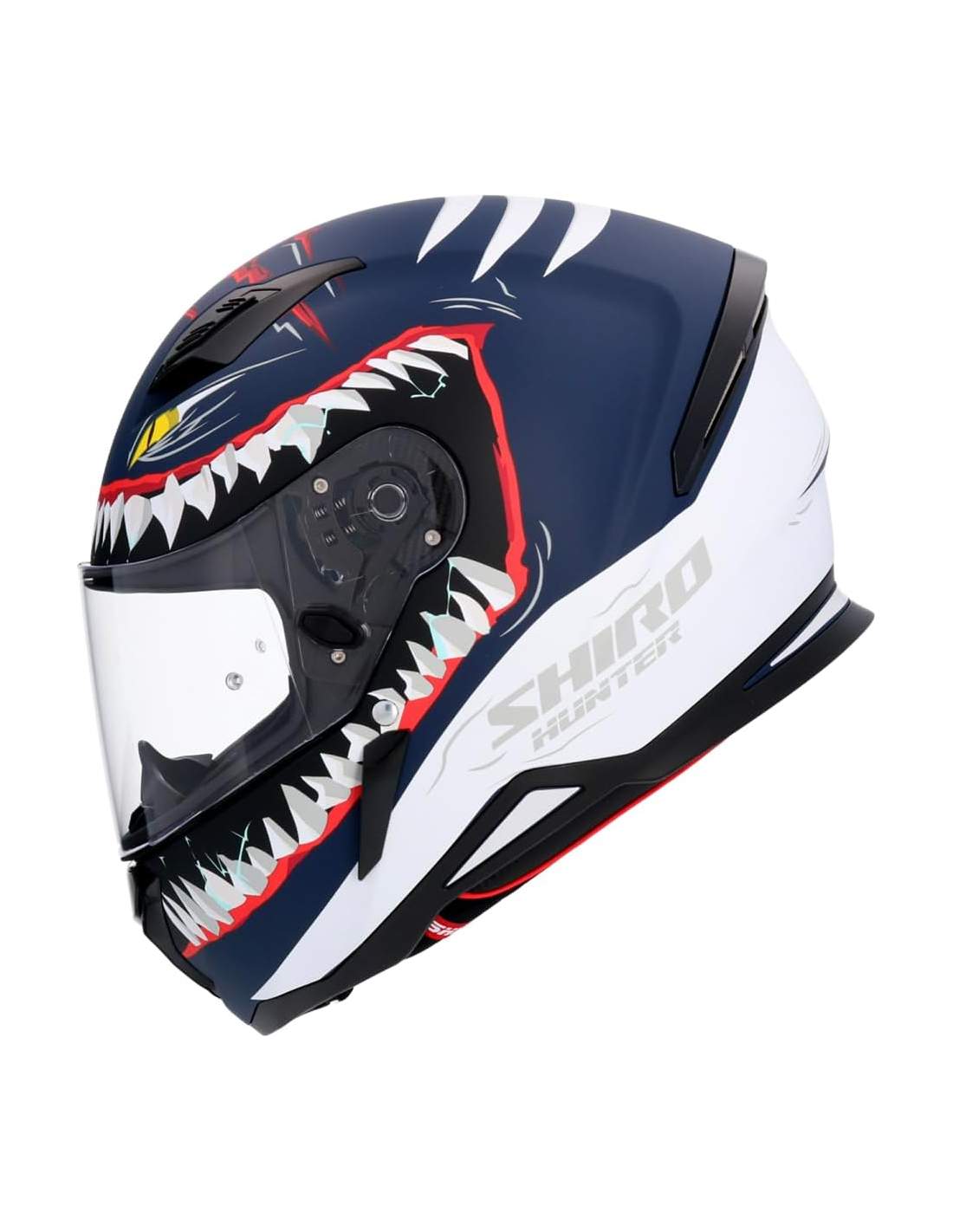 SHIRO CASCO HUNTER SHARK DARK BLUE MATE