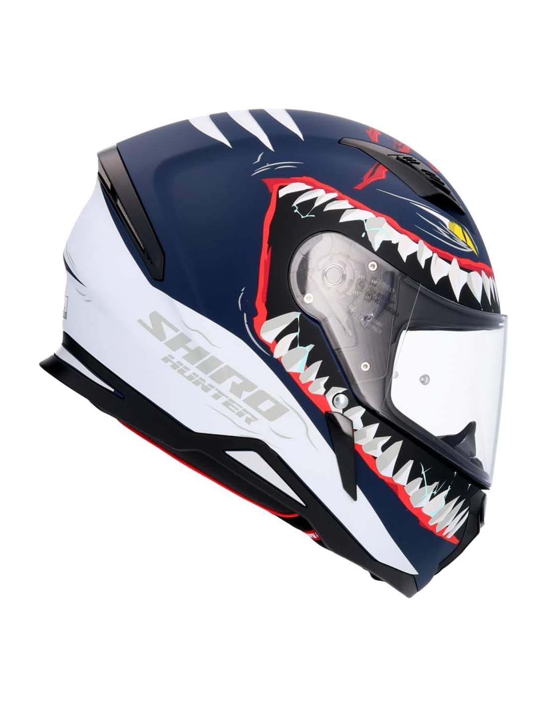 SHIRO CASCO HUNTER SHARK DARK BLUE MATE