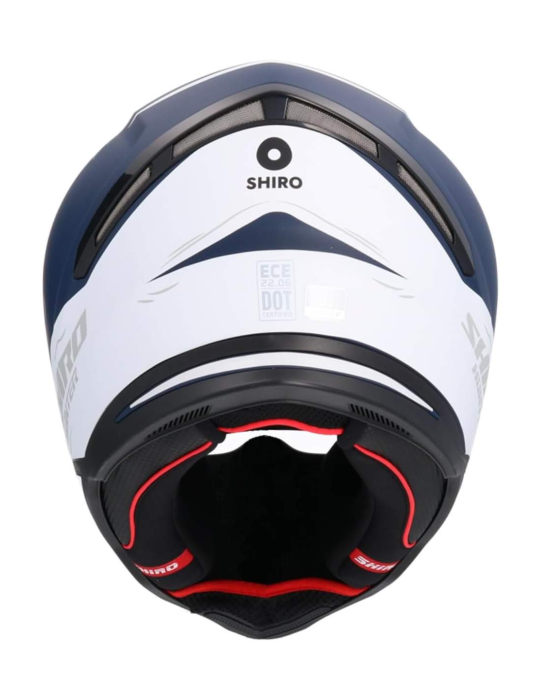 SHIRO CASCO HUNTER SHARK DARK BLUE MATE