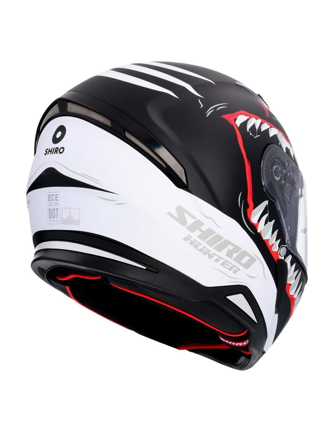 SHIRO CASCO HUNTER SHARK NEGRO/MATE