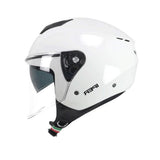 CGM 126A IPER MONO Moto Jet Cara abierta Casco Blanco