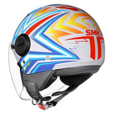 SMK CASCO JET LAMINAR STARZ DECORADO BRILLO (GL654)