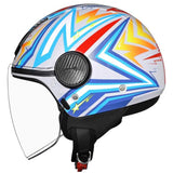SMK CASCO JET LAMINAR STARZ DECORADO BRILLO (GL654)