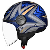 SMK CASCO JET LAMINAR STARZ DECORADO BRILLO (GL565)