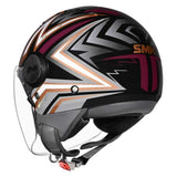 SMK CASCO JET LAMINAR STARZ DECORADO BRILLO (GL276)