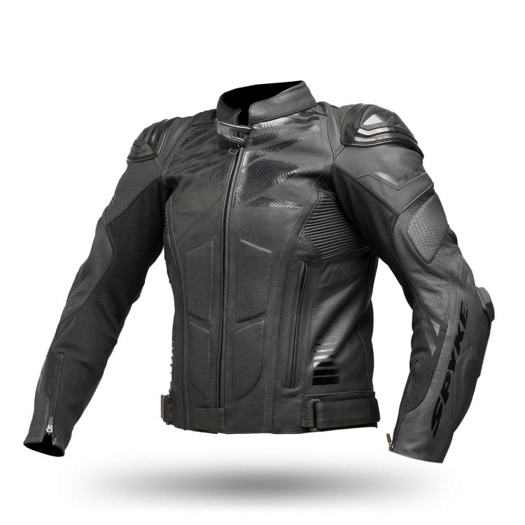 SPYKE - ARAGON EVO LEATHER JACKET ZERO BLACK