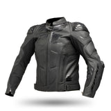 SPYKE - ARAGON EVO LEATHER JACKET ZERO BLACK