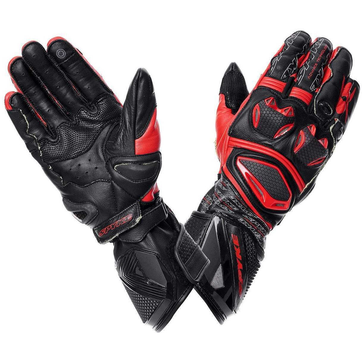 SPYKE Tech Pro Racing Man Guantes Negro/Rojo