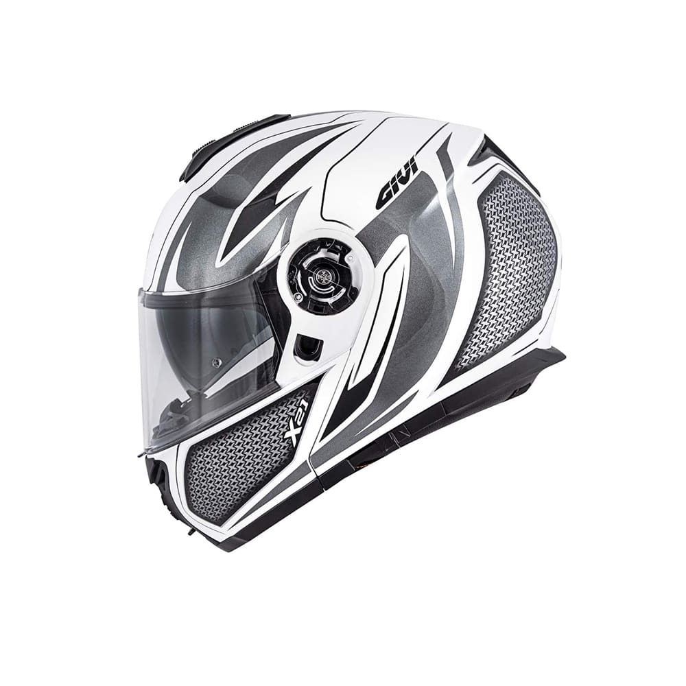 GIVI - CASCO X21 DEAFIADORA TEMBLAR BLANCO TITANIO NEGRO