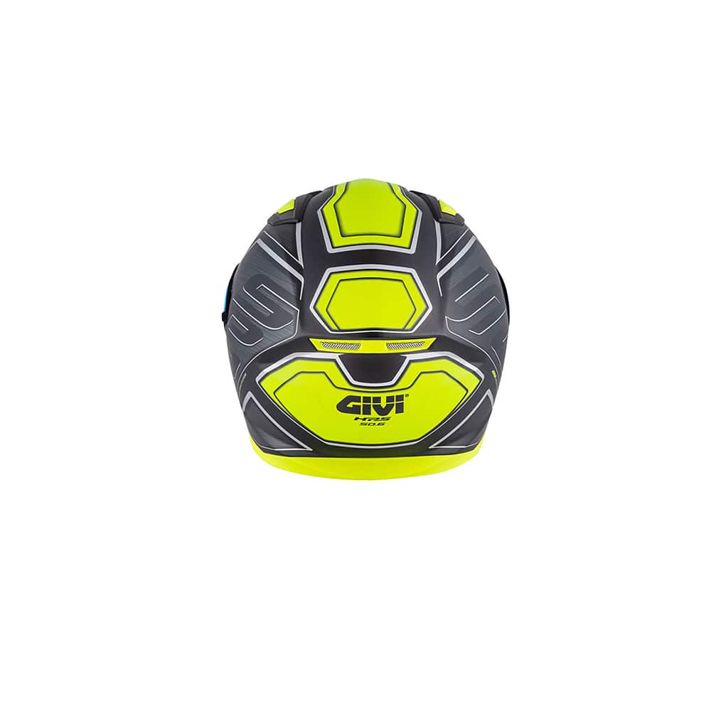 CASCO DEPORTIVO GIVI FULL 50.6 LED DEEP TITANIO-MT AMARILLO