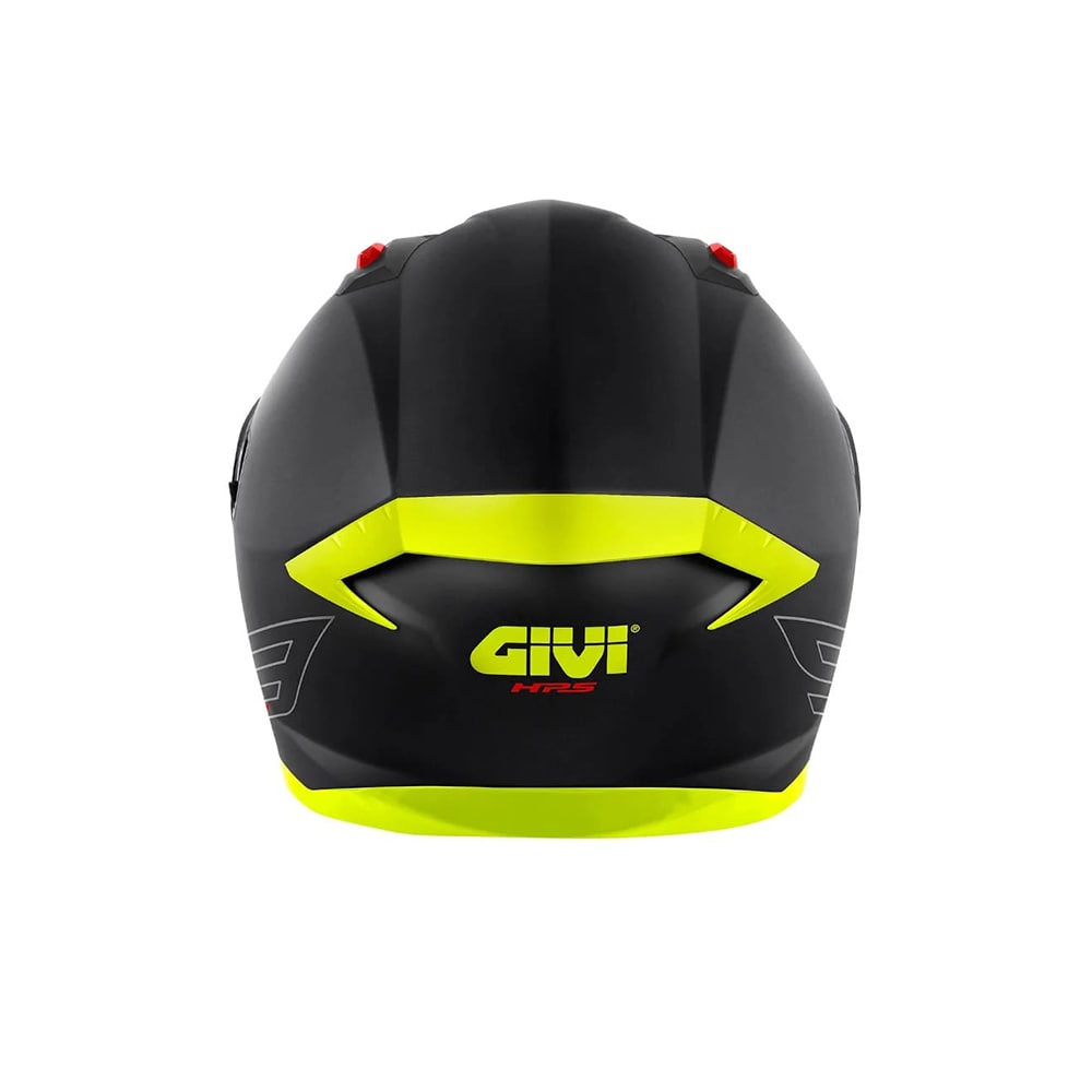 GIVI 50.9 Atomic Moto Deportivo Integral Casco Negro Plata Amarillo