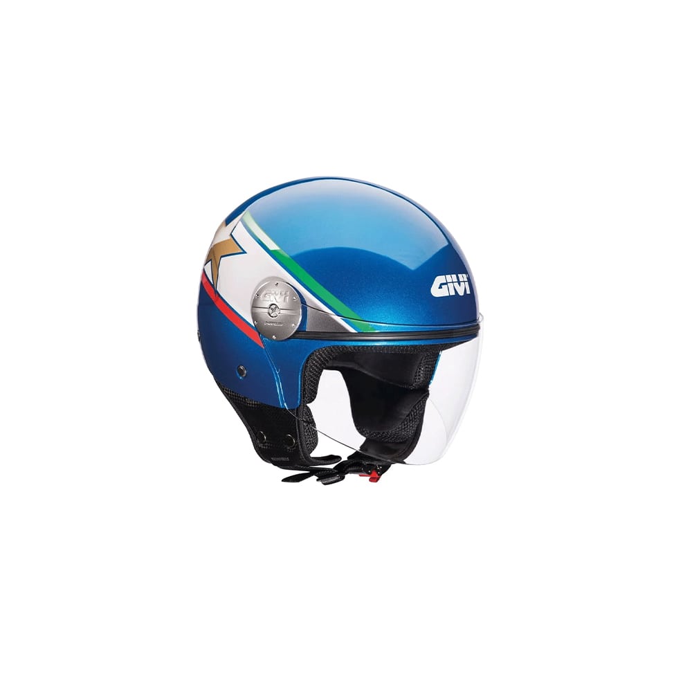 GIVI CASCO DJET 10.7 MINI JD SÓLIDA AZUL-ML