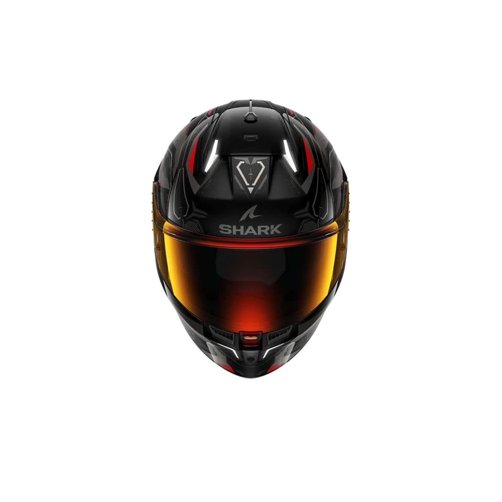 SHARK i3 LINIK Integral Casco Negro Antracita Rojo