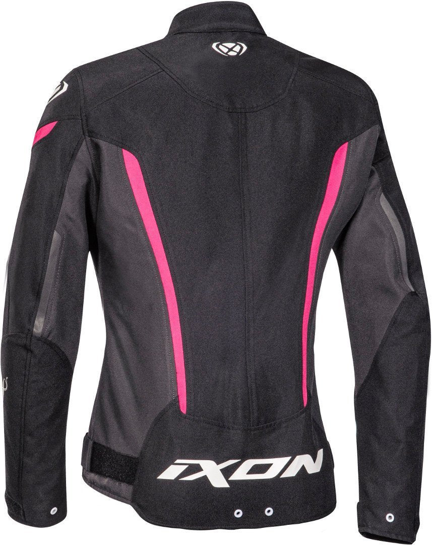 IXON STRIKER ROADSTER Textil Mujer Moto Chaqueta Antracita Negro Fushia
