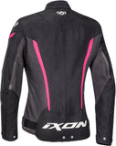 IXON STRIKER ROADSTER Textil Mujer Moto Chaqueta Antracita Negro Fushia