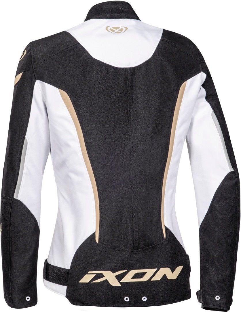 IXON STRIKER ROADSTER Textil Mujer Moto Chaqueta Negro Oro