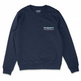 SUDADERA PURERACER STICKERS BLUE NAVY
