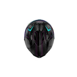 GIVI 50.9 Casco deportivo integral para motocicleta, color negro, titanio mate y rosa.