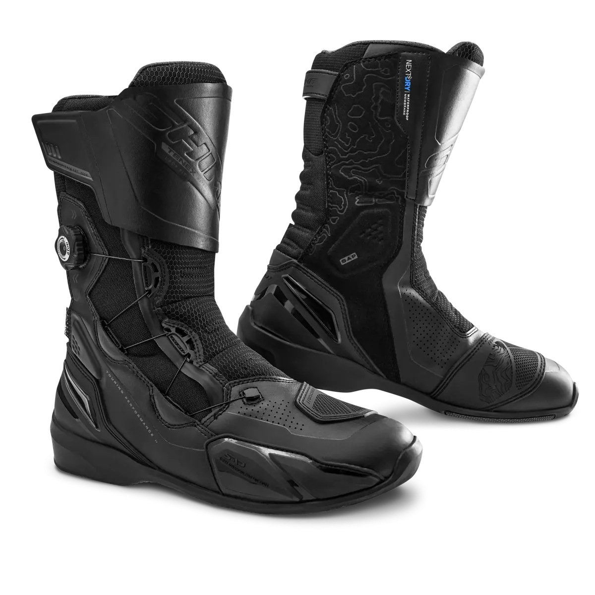 SHIMA TENEX IMPERMEABLE MUJER DE DE TURISMO MOTO BOTAS NEGRO