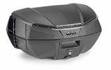 GIVI MALETA MK 49L V49/ARIA. NEGRO BASE. CATADIOPTRICO AHUMADO-COVER NEGRA- ALETA LATERAL NEGRA