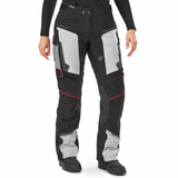 Calça de motociclismo para mulher Shima Tracker Touring, cinzento claro.