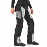 Calça de motociclismo para mulher Shima Tracker Touring, cinzento claro.