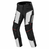 Calça de motociclismo para mulher Shima Tracker Touring, cinzento claro.