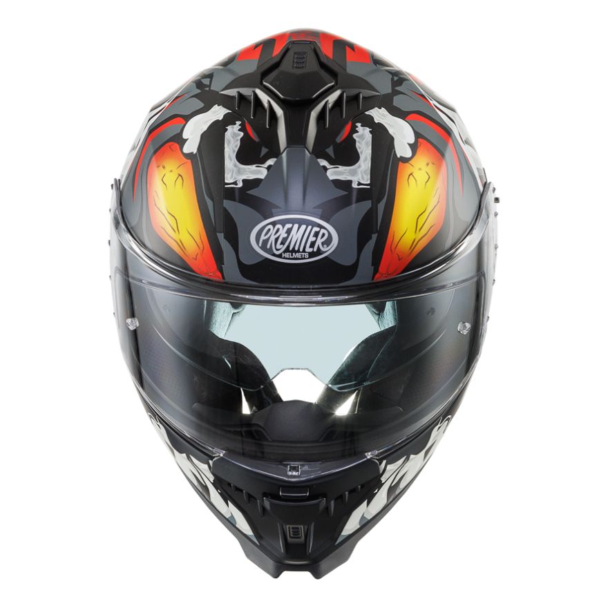 PREMIER TYPHOON MO92BM CASCO INTEGRAL DE MOTO NEGRO GRIS (Maximo Moto S.L)