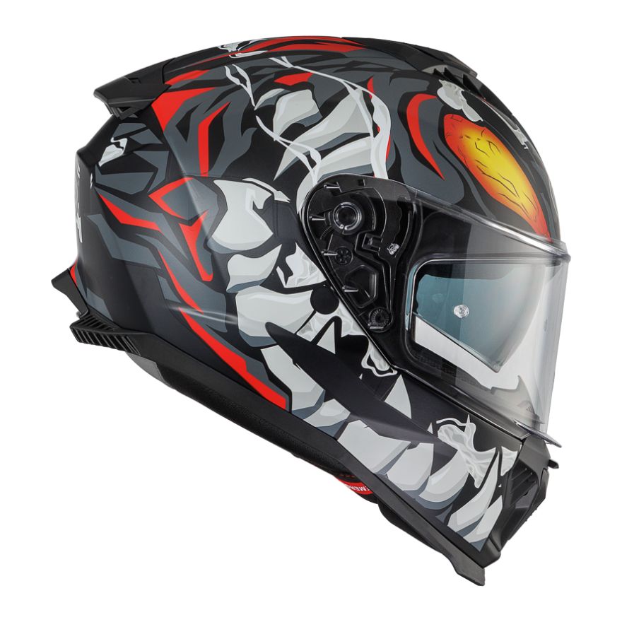 PREMIER TYPHOON MO92BM CASCO INTEGRAL DE MOTO NEGRO GRIS (Maximo Moto S.L)