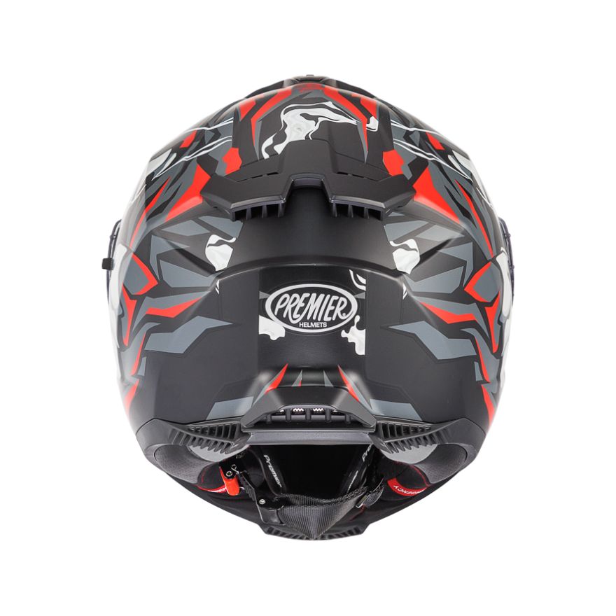 PREMIER TYPHOON MO92BM CASCO INTEGRAL DE MOTO NEGRO GRIS (Maximo Moto S.L)