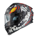 PREMIER TYPHOON MO92BM CASCO INTEGRAL DE MOTO NEGRO GRIS (Maximo Moto S.L)