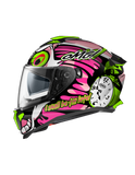 Casque intégral Premier 26 Typhoon BU18BM blanc fuchsia