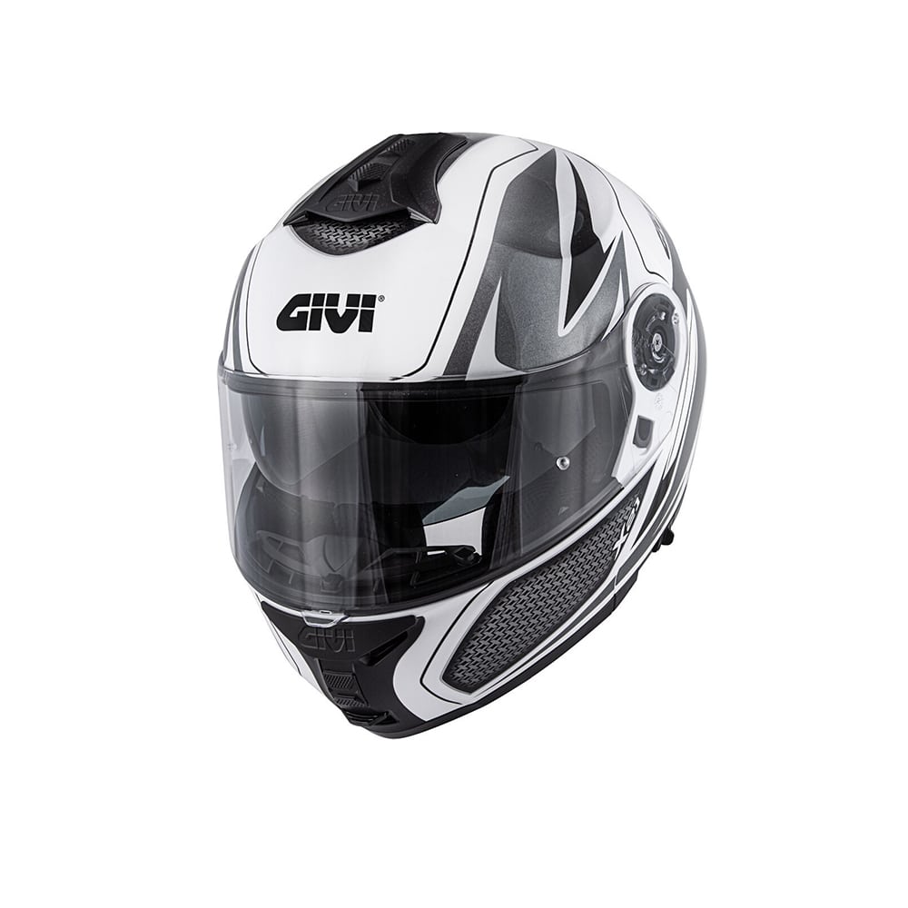 CASCO GIVI MOD X21/CHALLENGER CON PL.D/GLOBO BLANCO/NEGRO