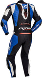 IXON VENDETTA EVO 1 PIEZA HOMBRE MOTO TRAJE DE CUERO NEGRO BLANCO AZUL
