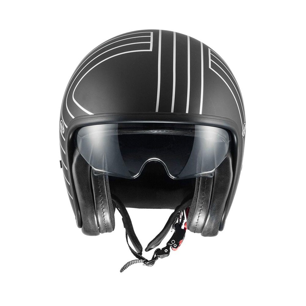 PREMIER VINTAGE EX SILVER CHROMED BM CASCO JET MOTOCICLETA (Maximo Moto S.L)