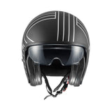 PREMIER VINTAGE EX SILVER CHROMED BM CASCO JET MOTOCICLETA (Maximo Moto S.L)