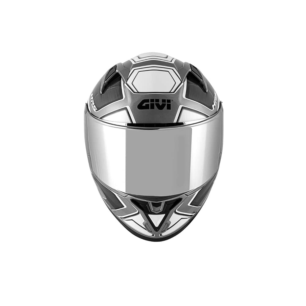 GIVI 50.6 LED DEPORTIVO CASCO INTEGRAL NEGRO PROFUNDO-MT PLATA