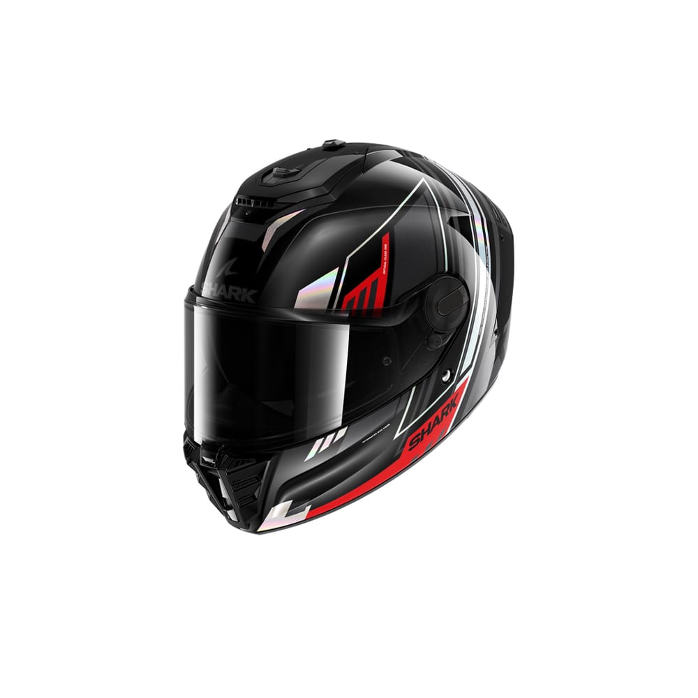 Shark Spartan Rs Byhron integral Casco negro rojo iridiscente