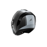 SHARK RS Jet Piel Carbono Plata Casco