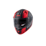 GIVI 50.6 STOCCARDA D CUCHILLAS CASCO INTEGRAL NEGRO-MT ROJO
