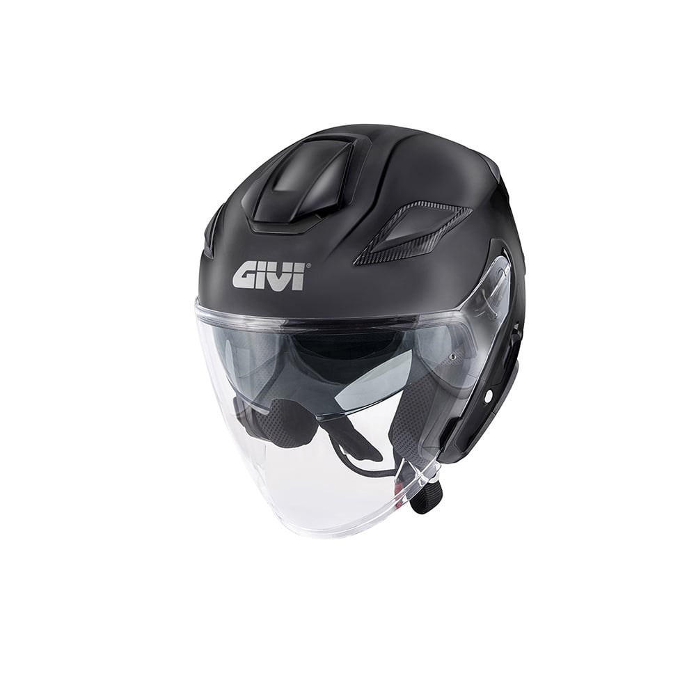 GIVI X29 Fiber Casco Jet Abierto Para Scooter Negro Mate