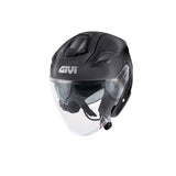 GIVI X29 Fiber Casco Jet Abierto Para Scooter Negro Mate
