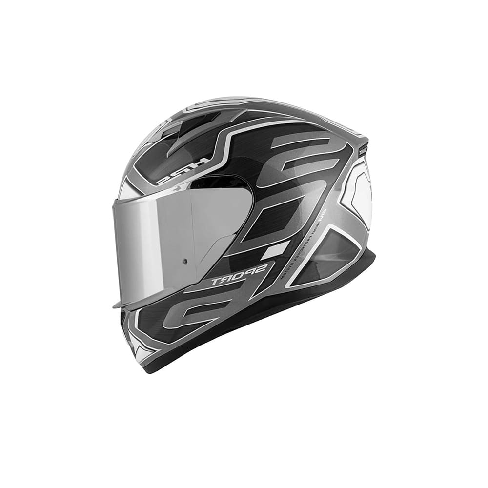GIVI 50.6 LED DEPORTIVO CASCO INTEGRAL NEGRO PROFUNDO-MT PLATA