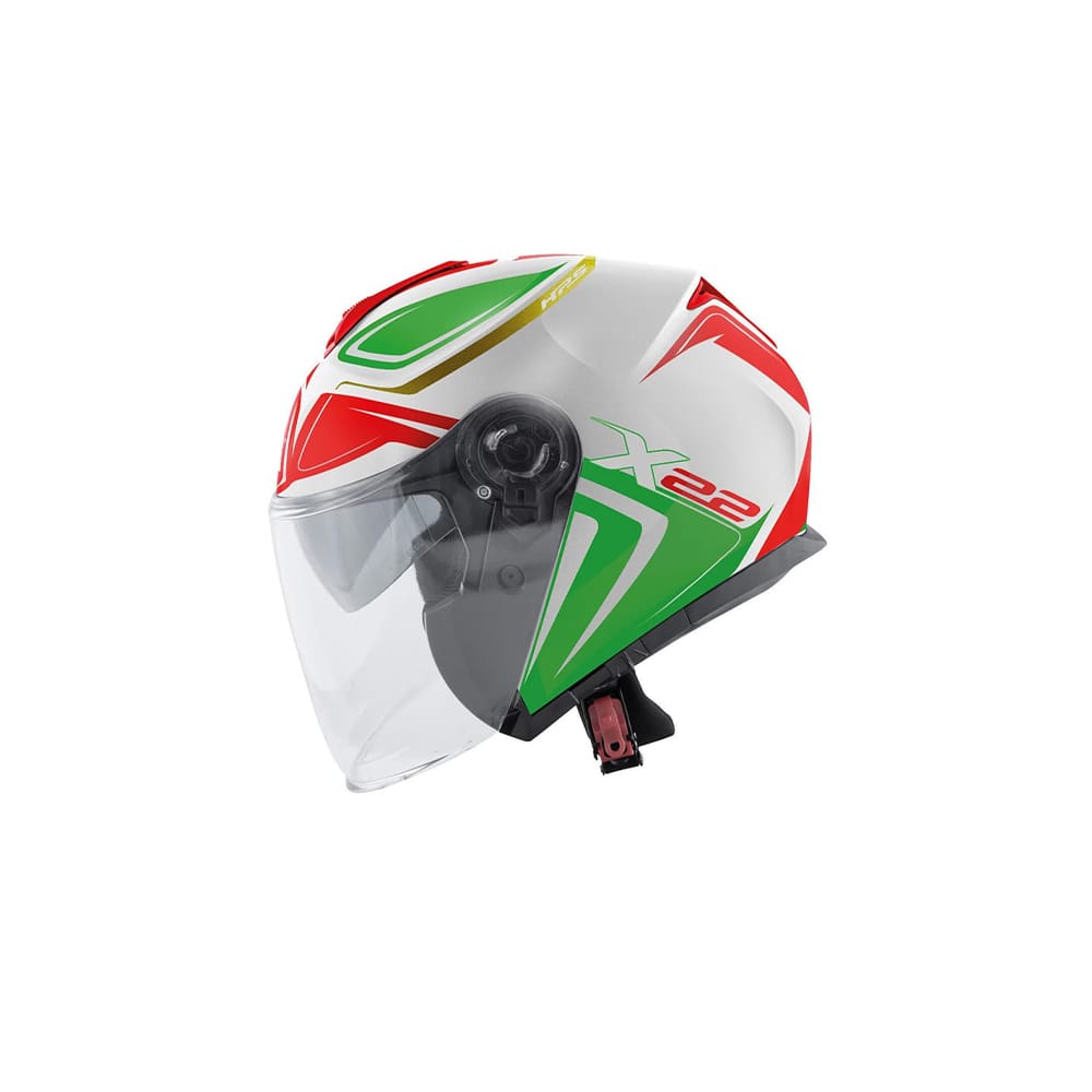 GIVI X.22 Planeta Moto Jet Urbano Turismo Casco Hiper Bandera Italia