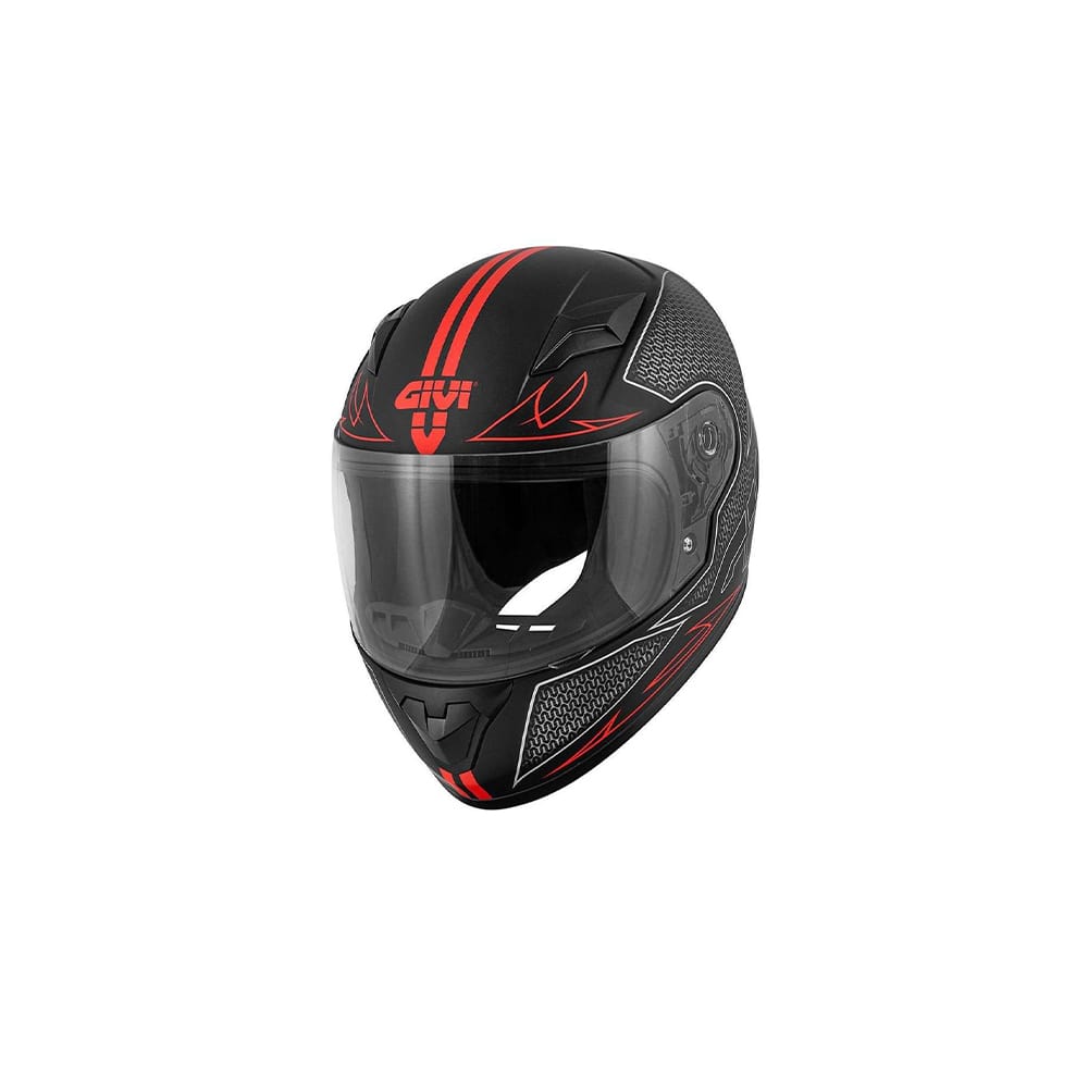 GIVI CASCO JUNIOR J.04 POOFD FLY NEGRO-MT ROJO