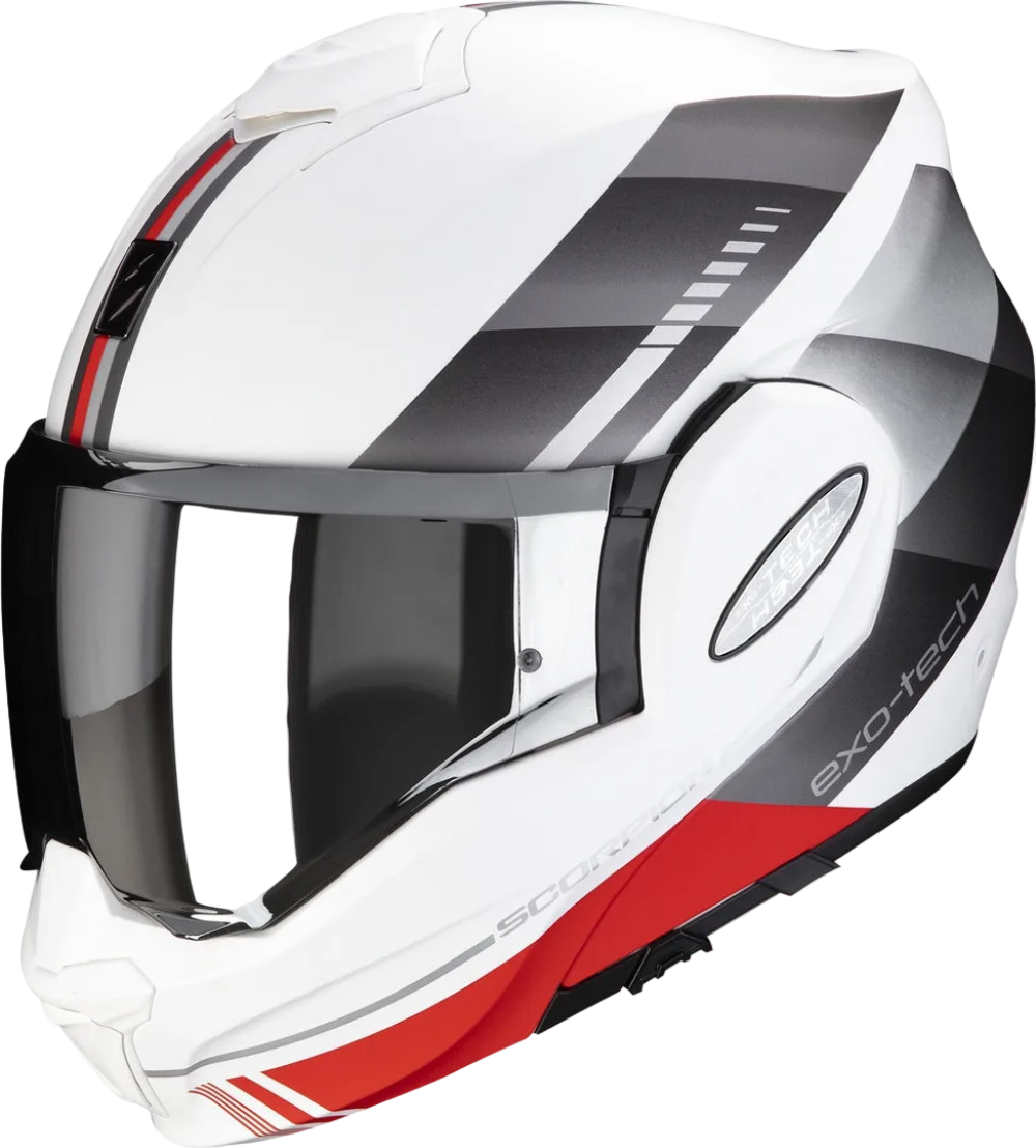 SCORPION - EXO-TECH EVO GENRE Matte White-Silver-Red