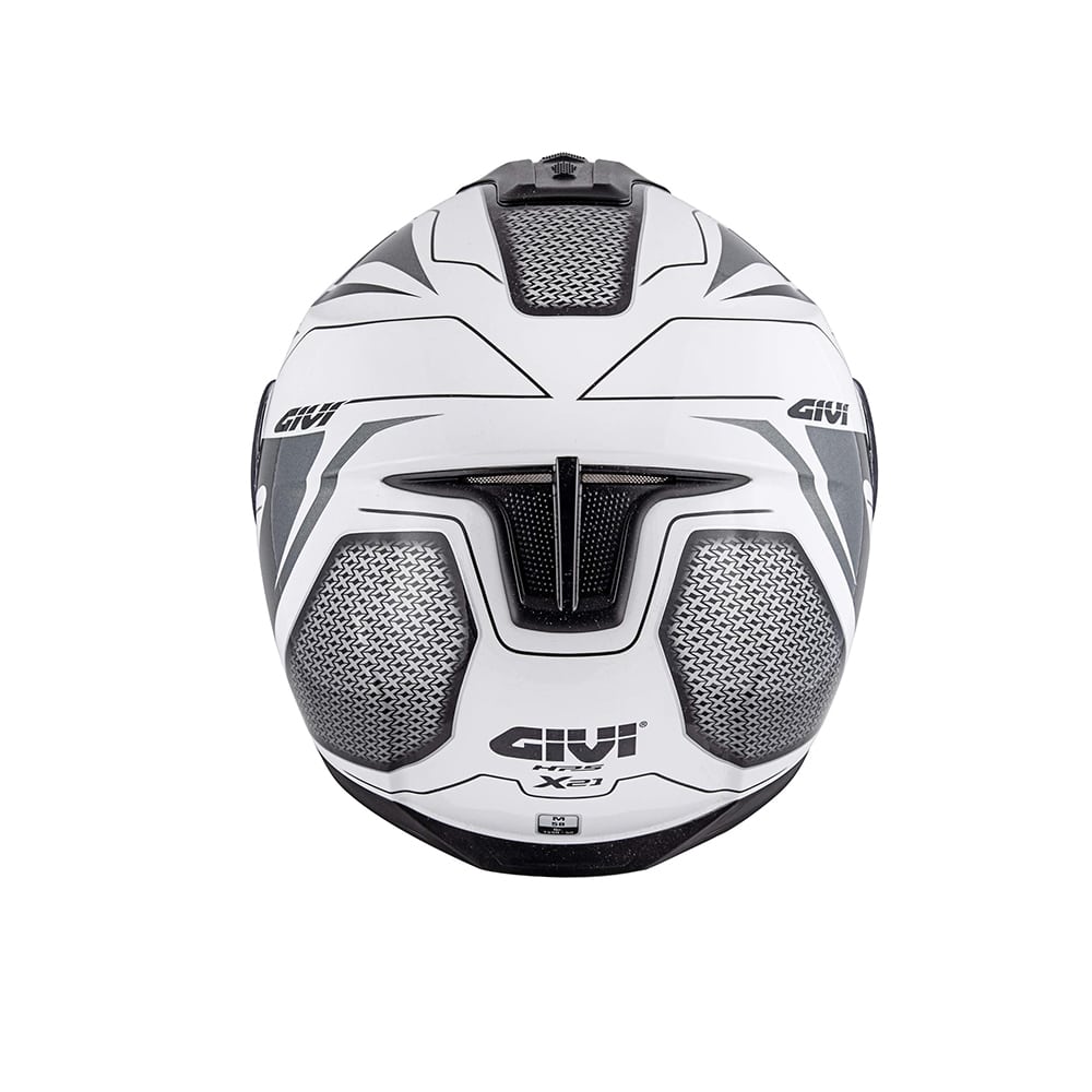 GIVI - CASCO X21 DEAFIADORA TEMBLAR BLANCO TITANIO NEGRO