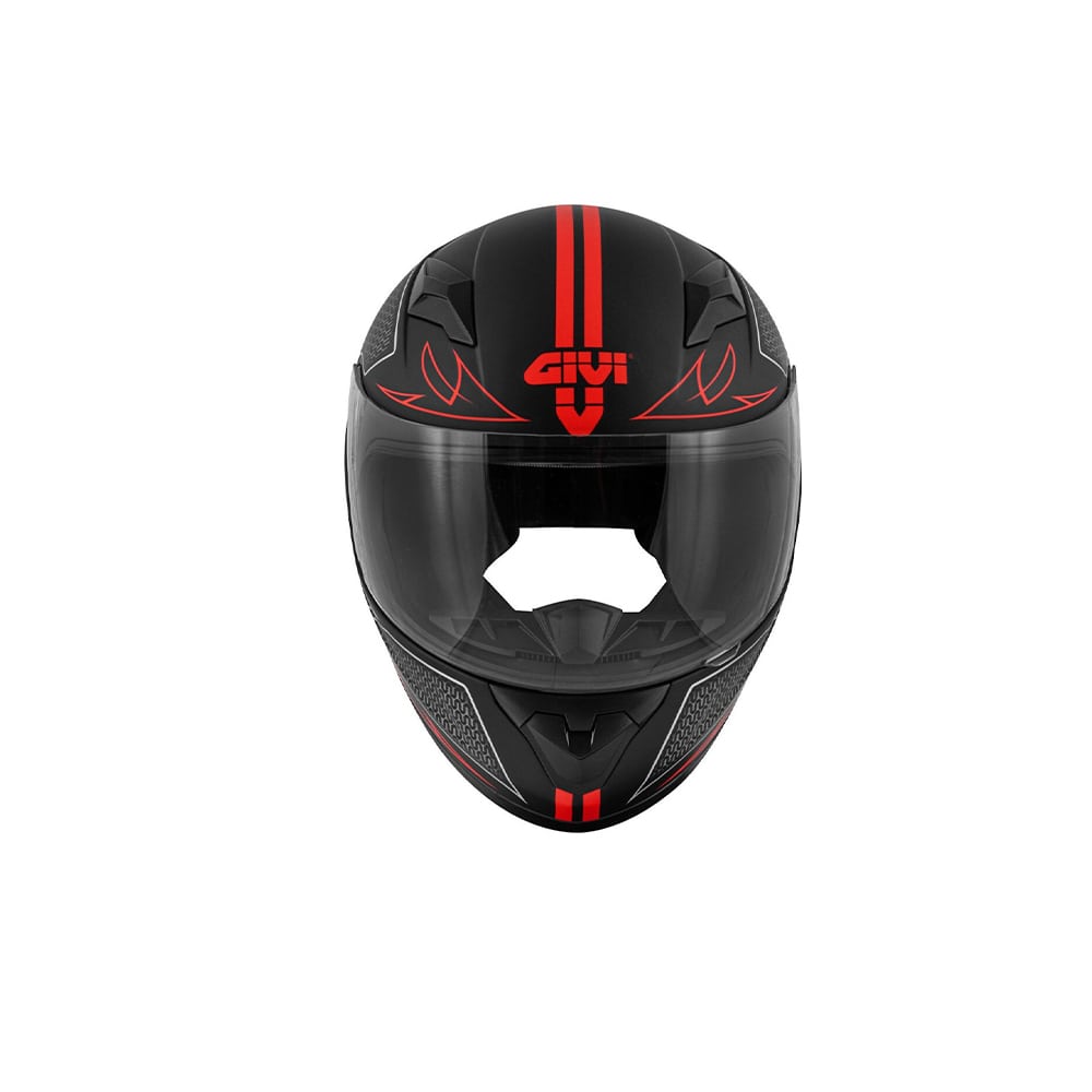 GIVI CASCO JUNIOR J.04 POOFD FLY NEGRO-MT ROJO